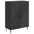 vidaXL Servírovacia skriňa Čierna 66 x 34,5 x 89,5 cm Kompozitné drevo