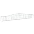 vidaXL Oblúkový gabionový kôš 15 ks 400x30x40/60 cm pozinkované železo