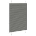 vidaXL plisovaná roleta antracitová 90x100 cm Šírka látky 89,4 cm