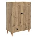 vidaXL Servírovacia skriňa Dub artisan 66 x 34,5 x 95 cm