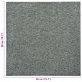 vidaXL Koberec 20 ks Zelená 50 x 50 cm 100% polypropylén