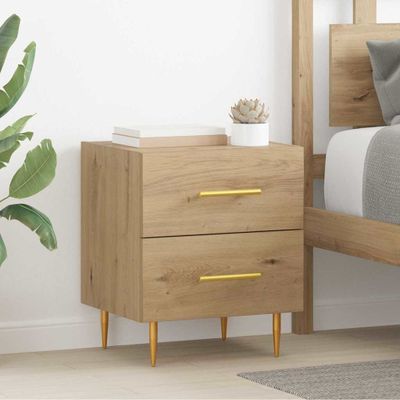 vidaXL Nočný stolík so zásuvkou 2 pcs Remeselný dub 40 x 35 x 47,5 cm