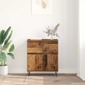 vidaXL Servírovacia skriňa Staré drevo 60 x 35 x 70 cm