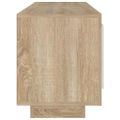 vidaXL TV stolík biely a sonoma 102x35x50 cm spracované drevo