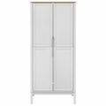vidaXL Šatník FLORO biely 77x53x171 cm borovicový masív