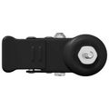 vidaXL Kolieska 12 ks Čierna M6 x 37 mm Železo a nylon