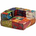 vidaXL 4-miestna modulárna taburetka, patchwork, látka