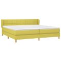 vidaXL Boxspring posteľ s matracom zelená 200x200 cm látka