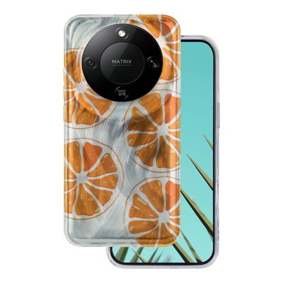 Ultra trendy letné puzdro pre Honor X70 / X9D / Magic 8 lite oranžové