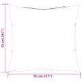 vidaXL Dekoratívne vankúše 4 ks vzor listov 50x50 cm látka