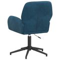 vidaXL Otáčacie stoličky k stolu 4 ks 54 x 55 x 90 cm Modrá Zamat