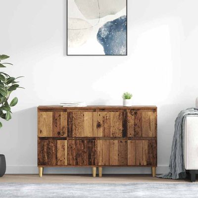 vidaXL Komody 2 pcs Staré drevo 60 x 35 x 70 cm Kompozitné drevo