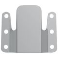 vidaXL Na montáž plochého držiaka 12 Strieborná 75 x 66 x 1,4 mm Oceľ