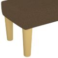 vidaXL Lavička tmavohnedá 100x30x30 cm látka