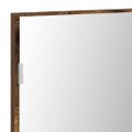 vidaXL Zrkadlo Hnedá 80 x 37 cm Sklo a inžinierske drevo