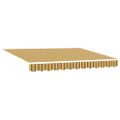 vidaXL Rám markízy Žltá a Šedá 300 x 200 cm Polyester s PU povrchom
