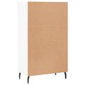 vidaXL Botník biely 60x35x105 cm kompozitné drevo