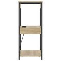 vidaXL Nočný stolík Sonoma dub 41 x 31 x 76 cm Kompozitné drevo