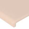 vidaXL Čelo postele so záhybmi kapučínové 163x16x118/128 cm umelá koža
