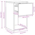 vidaXL Skriňa pod posteľ Betónovo sivá 29 x 31,5 x 49 cm