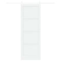 vidaXL Posuvné dvere ORKDAL 83 x 232 cm Borovicový masív Biela