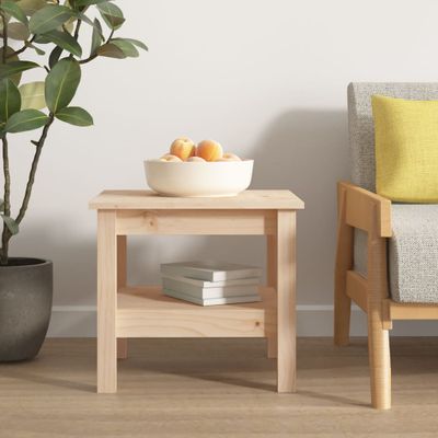 vidaXL Konferenčný stolík 45x45x40 cm masívne borovicové drevo