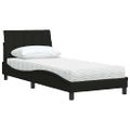 vidaXL Posteľ s matracom Hanko čierna 90x200 cm látka