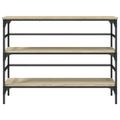 vidaXL Konzolový stolík dub sonoma 100x32x75 cm kompozitné drevo