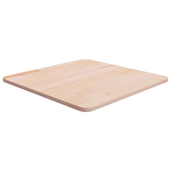 vidaXL Štvorcová stolová doska 50x50x1,5 cm neošetrený dubový masív