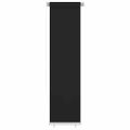 vidaXL Vonkajšia zatemňovacia roleta 65 (Š) x 230 (V) cm čierna HDPE