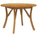 vidaXL Záhradný stôl Ø 110 cm akáciový masív