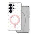 Puzdro Bubble Dots Mag pre Samsung S26 Ultra biela