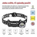Čeľovka EMOS P3544 LED nabíjacia, 500 lm, 120 m, Li-Ion 800 mAh