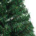 vidaXL Umelý polovičný vianočný stromček+stojan, zelený 120 cm, PVC