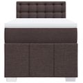 vidaXL Boxspring posteľ s matracom tmavohnedá 100x200 cm látka