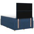 vidaXL Posteľ boxspring s matracom Modrá 120 x 200 cm Látka