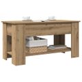 vidaXL Konferenčný stolík Artisan Dub 101x49x52 cm Konštrukčné drevo