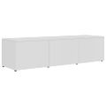 vidaXL TV skrinka, biela 120x34x30 cm, drevotrieska