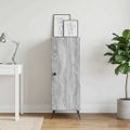 vidaXL Servírovacia skriňa Sivá sonoma 33 x 34,5 x 90 cm