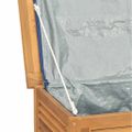 vidaXL Záhradný úložný box s vreckom 175x50x55 cm masívny teak