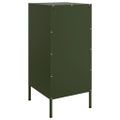 vidaXL Komoda olivovozelená 36x39x79 cm oceľ