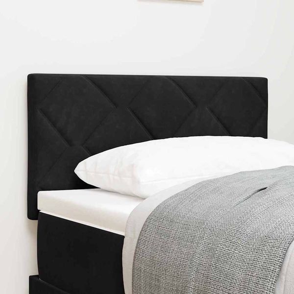 vidaXL Zadné čelo Čierny 80 cm Zamat