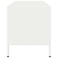 vidaXL TV skrinka biela 101,5x39x43,5 cm oceľ valcovaná za studena