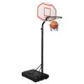 vidaXL Basketbalový stojan biely 237-307 cm polyetén