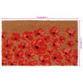 vidaXL Rohožka prírodná 45x75 cm všívané kokosové vlákno