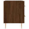 vidaXL Nočný stolík hnedý dub 40x35x47,5 cm kompozitné drevo