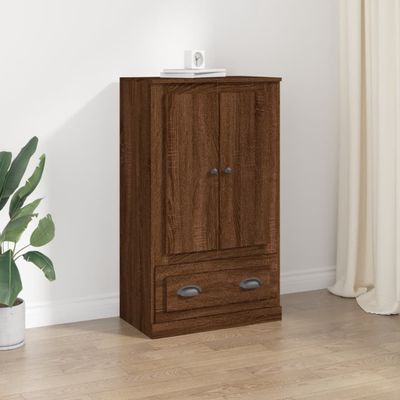 vidaXL Vysoká skrinka hnedý dub 60x35,5x103,5 cm kompozitné drevo