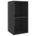 vidaXL TV skrinky 2 ks, lesklé sivé 72x35x36,5 cm, kompozitné drevo