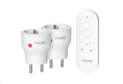 Virone RS-9 Diaľkovo ovládané zásuvky 2+1