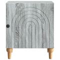 vidaXL Nočný stolík Sivá sonoma 43 x 34,5 x 50 cm Kompozitné drevo